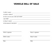 download a free vehicle bill of sale template